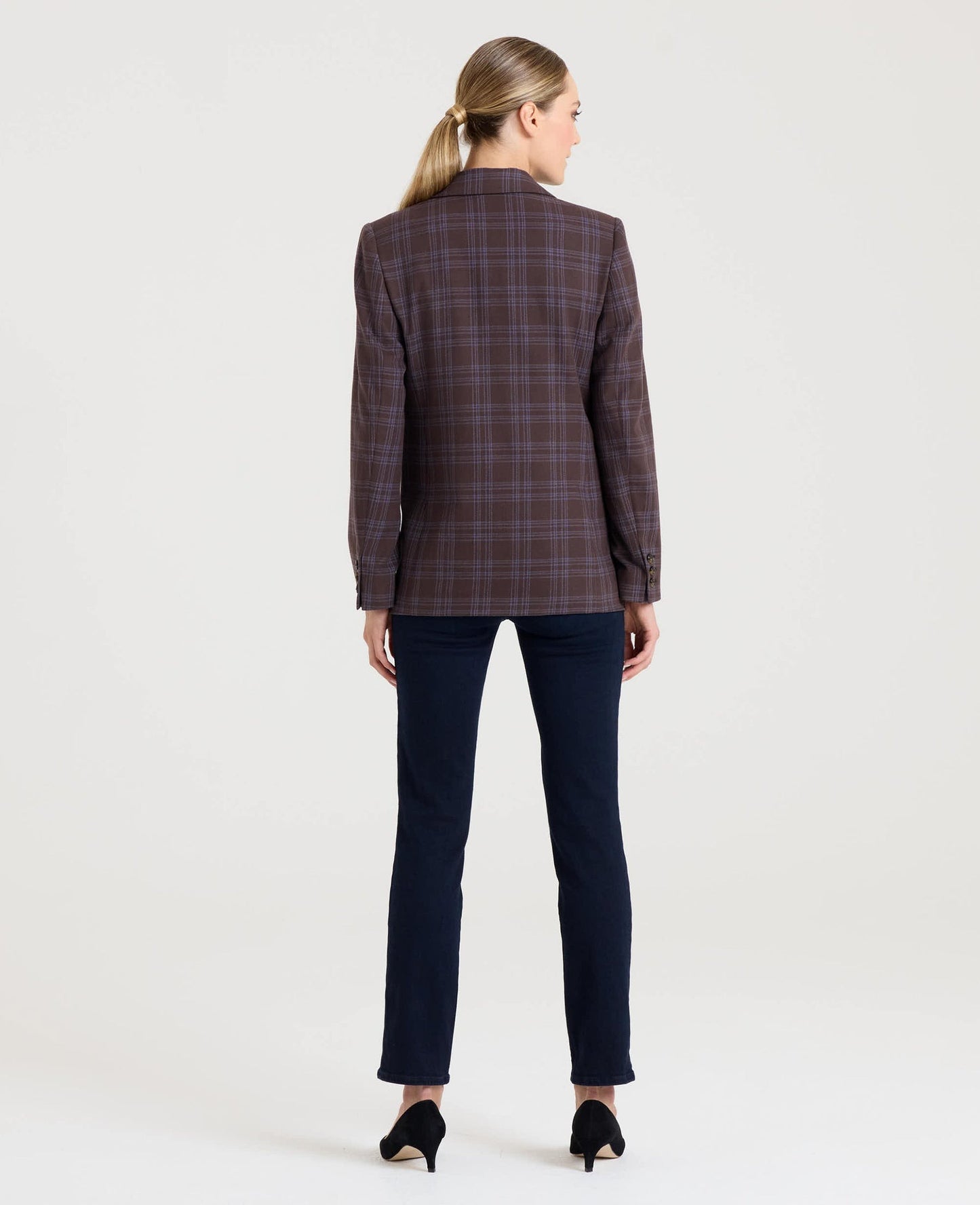 Bonington Check Blazer in Cotton