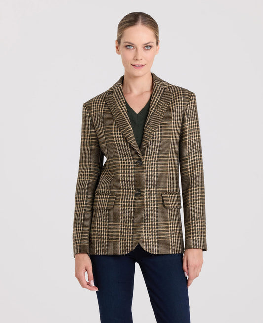 The Carol Oversized Check Blazer