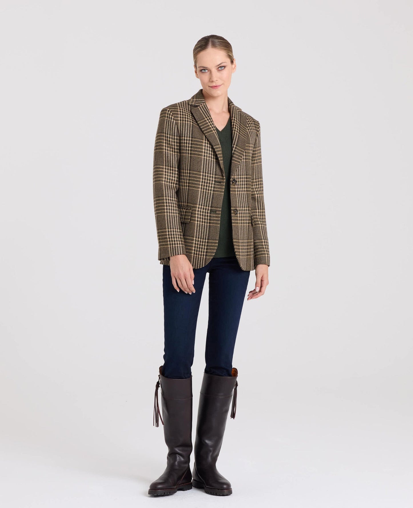 The Carol Oversized Check Blazer